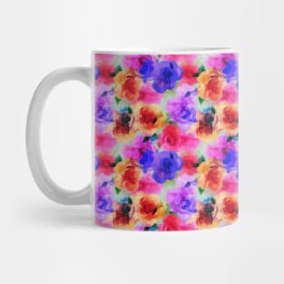 Neon Floral Pattern Mug